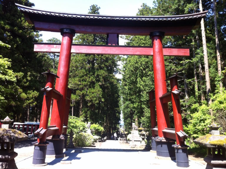 Le Tori, arche d'entrée des temples Shinto.